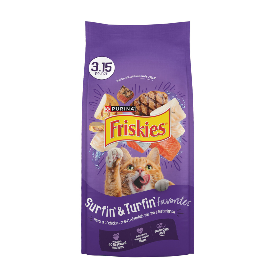 Purina Friskies Surfin' & Turfin' Favorites Cat Food - Image 2