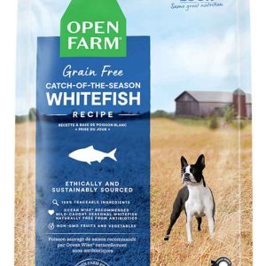 Open Farm Catch-Of-The-Season Grain Free Kibble Dry Dog Food, Whitefish, 4 Pounds