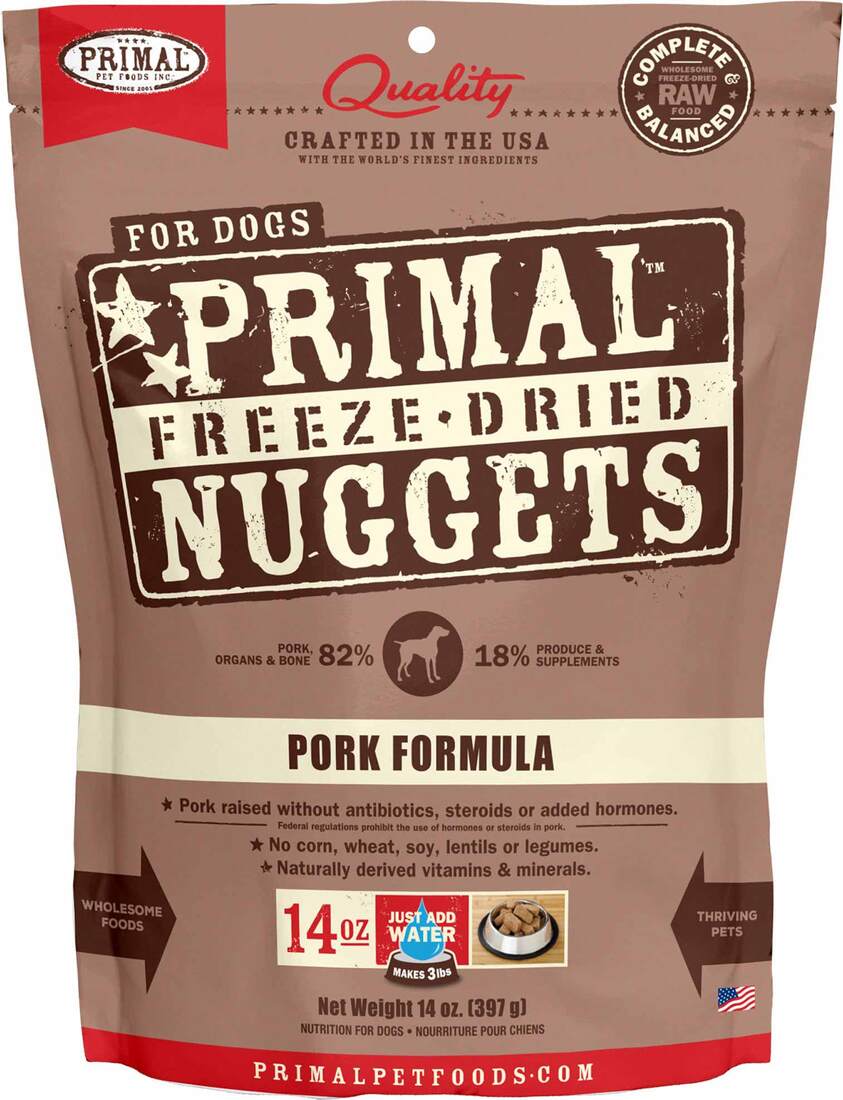 Primal Pet Foods Canine Freeze-Dried Pork Formula, 14 Ounces