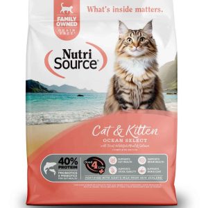 NutriSource Ocean Select Grain-Free Dry Cat Food, Trout/Whitefish/Salmon