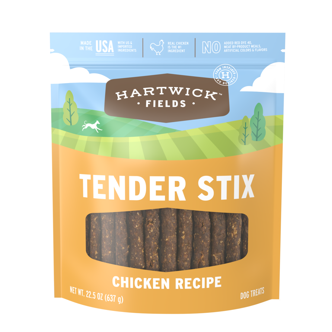 Hartwick Fields Tender Stix Chicken Recipe Dog Treats, 22.5 Ounces