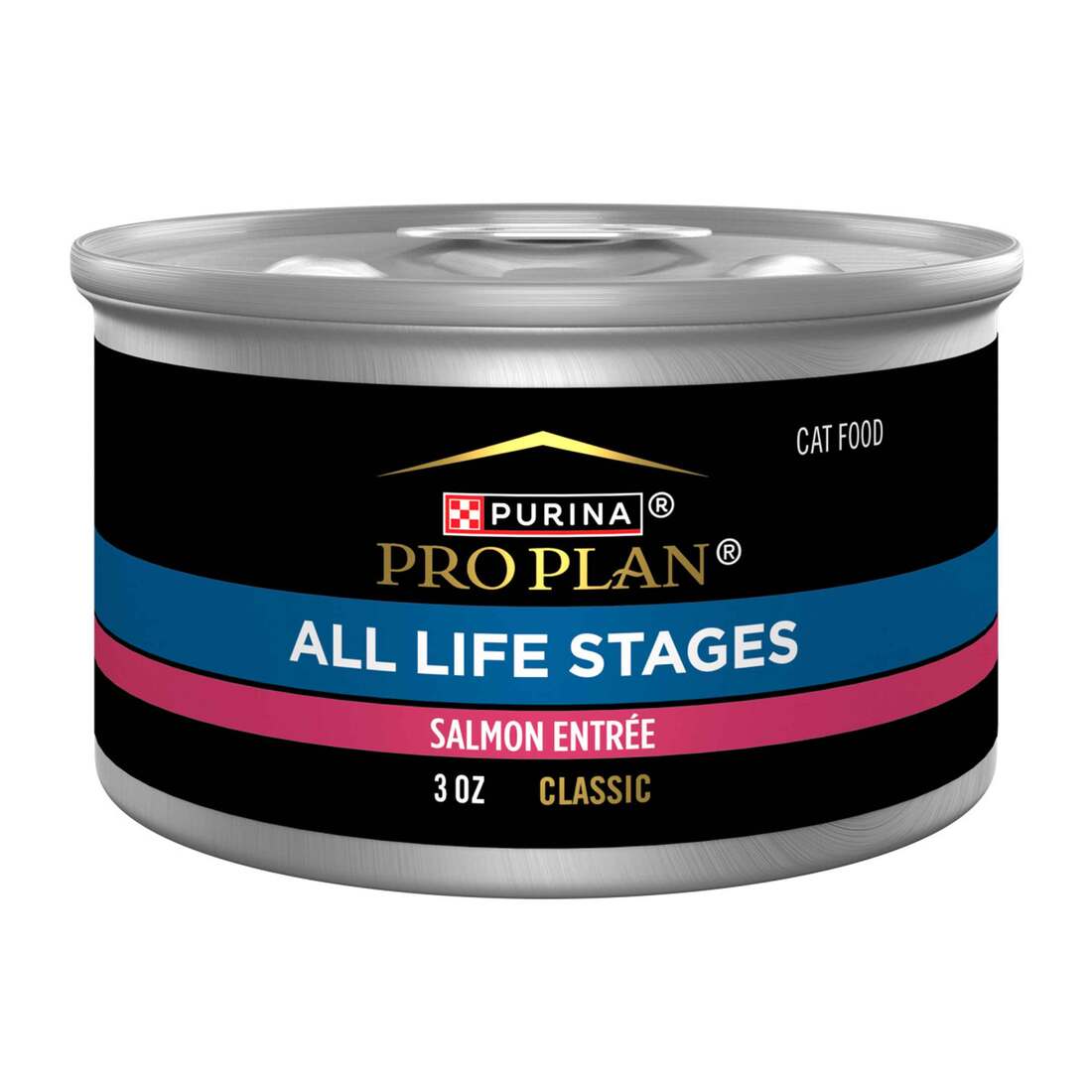 Purina Pro Plan All Life Stages Classic Pate Wet Cat Food, Salmon Entree - 3 Ounce Can
