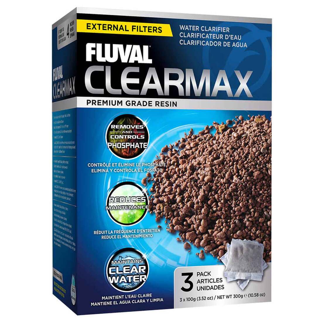 Hagen Fluval Clearmax Phosphate Remover, 3 Pack