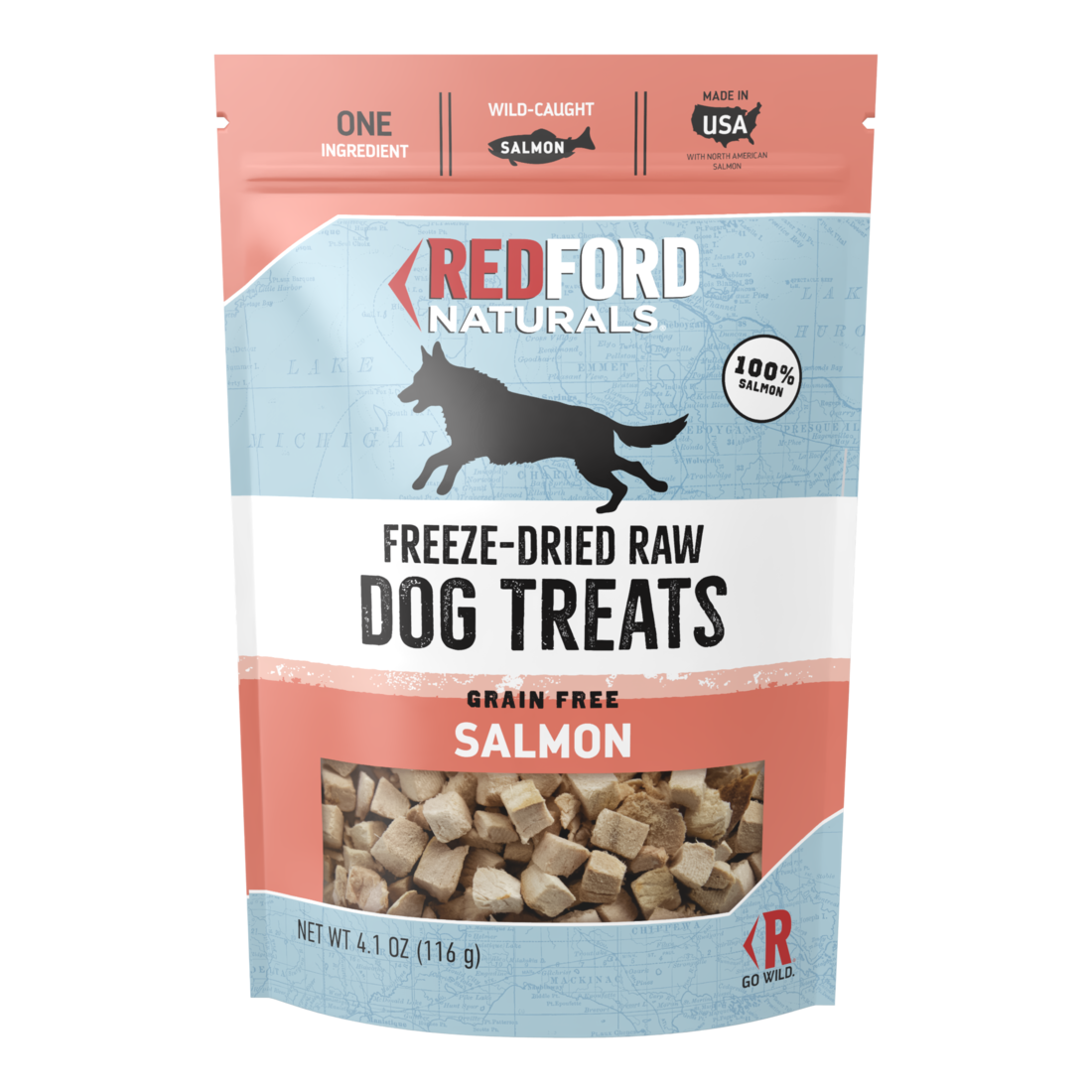Redford Naturals Freeze-Dried Raw Grain Free Dog Treats, Salmon - Image 3