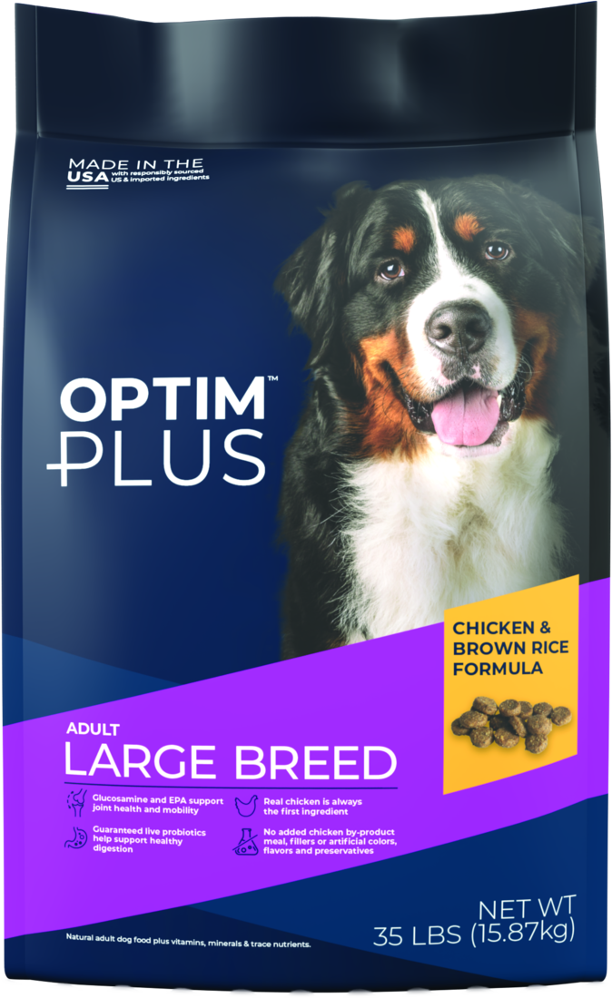 OptimPlus Large Breed Adult Chicken & Brown Rice Formula Dry Dog Food