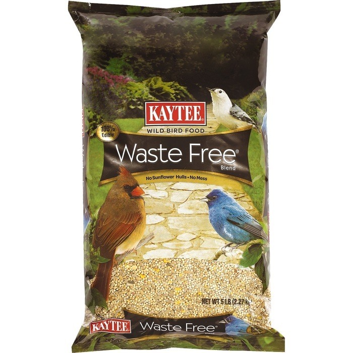 Kaytee Waste Free Blend Wild Bird Food, 5 Pounds