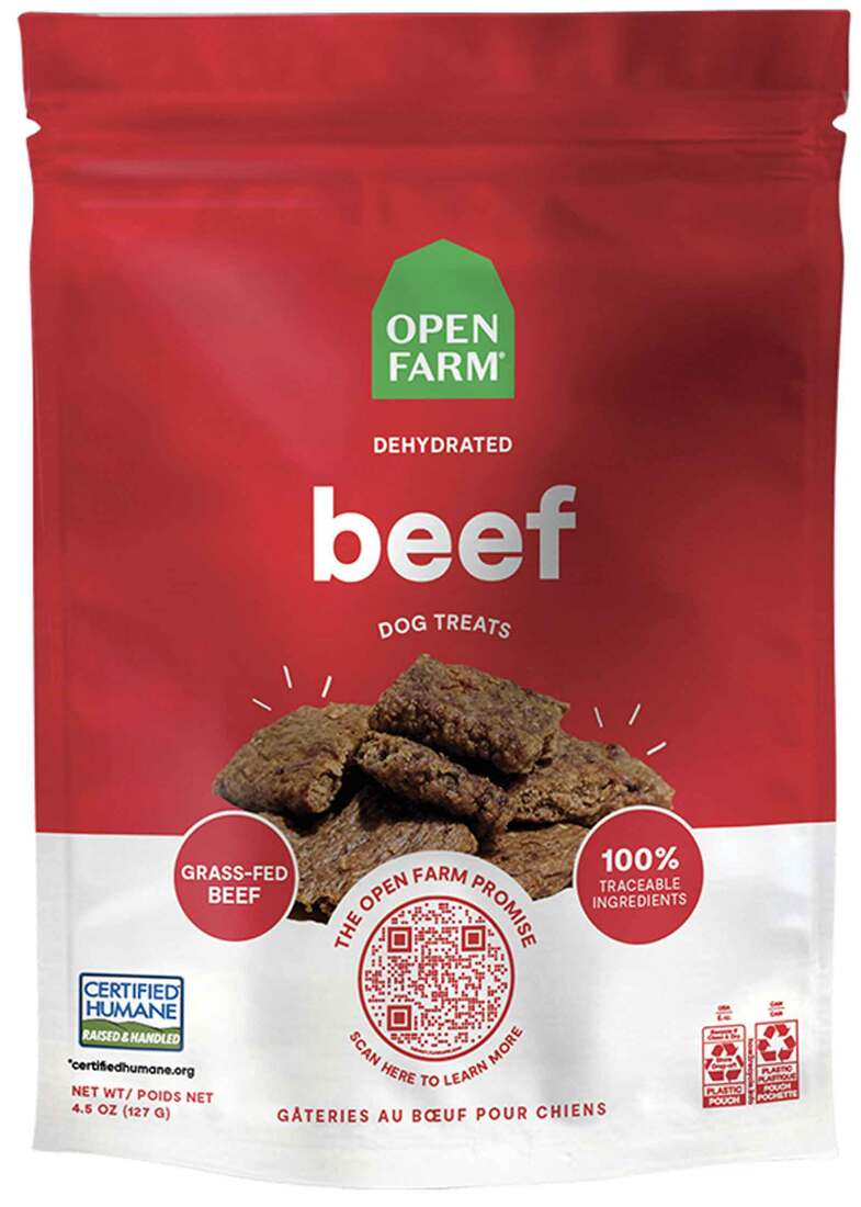 Open Farm Dehydrated Beef Dog Treat, 4.5 Ounces