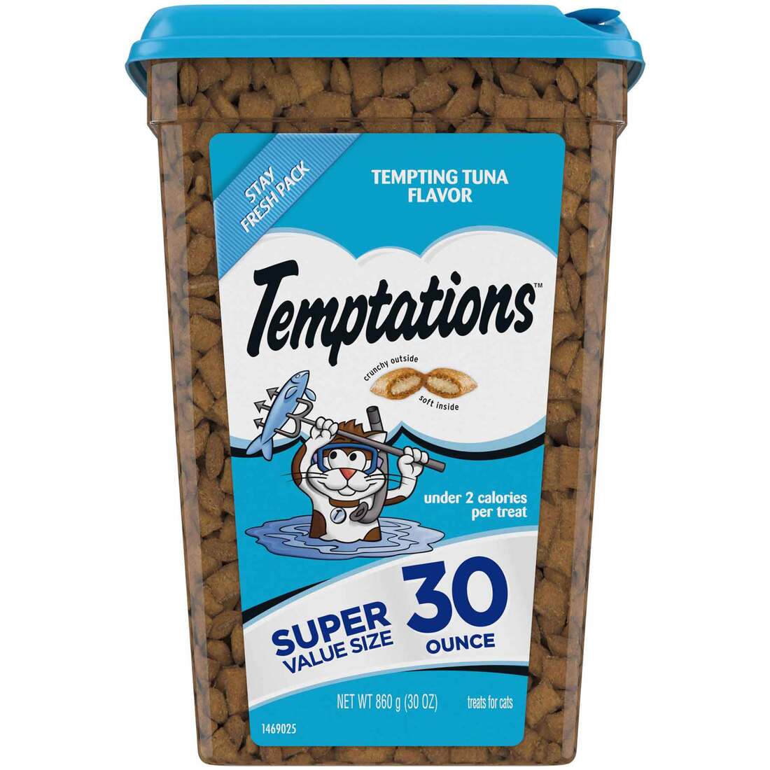Whiskas Temptations Crunch/Soft Tuna Cat Treats, 30 Ounces