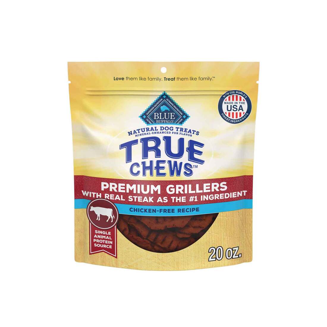 True Chews Grillers Steak Recipe Dog Treats, 20 Ounces