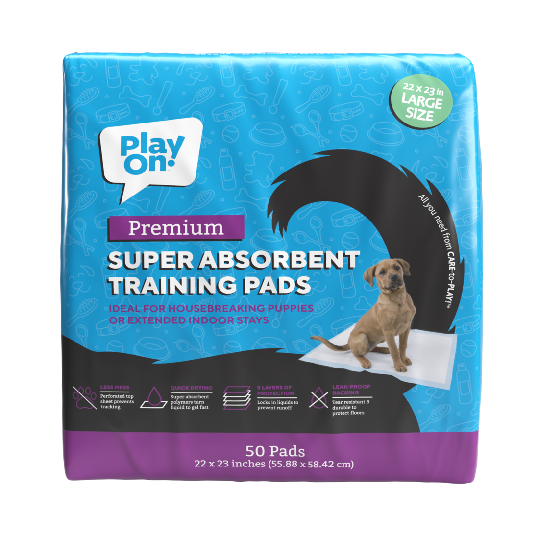 Play On Premium Super Absorbent Training Pads - Image 2