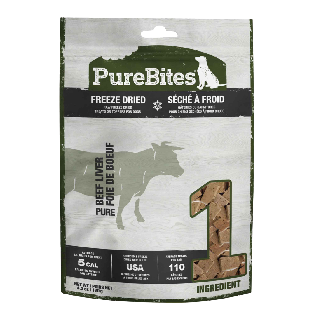 PureBites Beef Liver Freeze-Dried Dog Treats