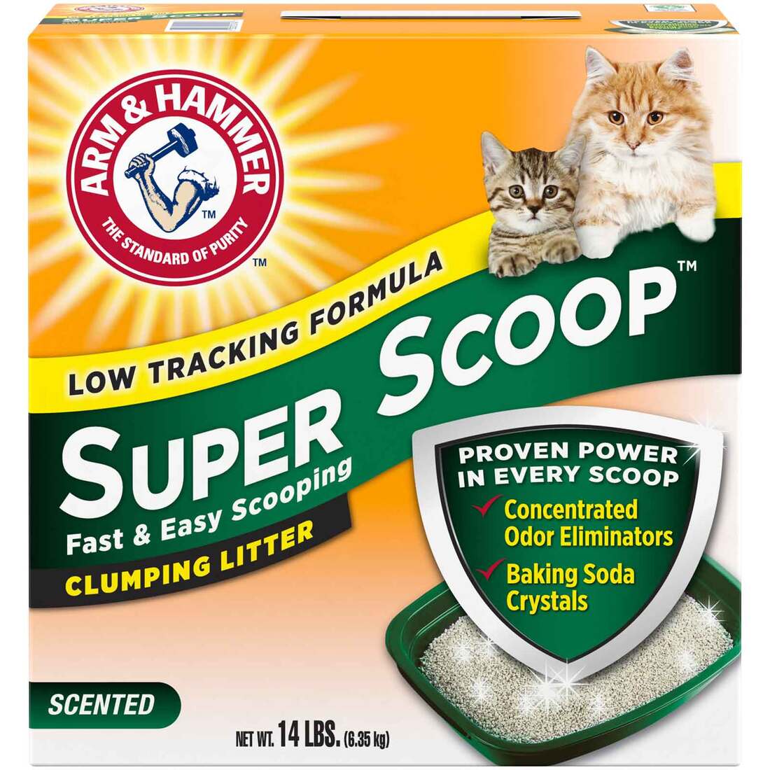 Arm & Hammer Super Scoop Scented Clumping Cat Litter, 14 Pounds