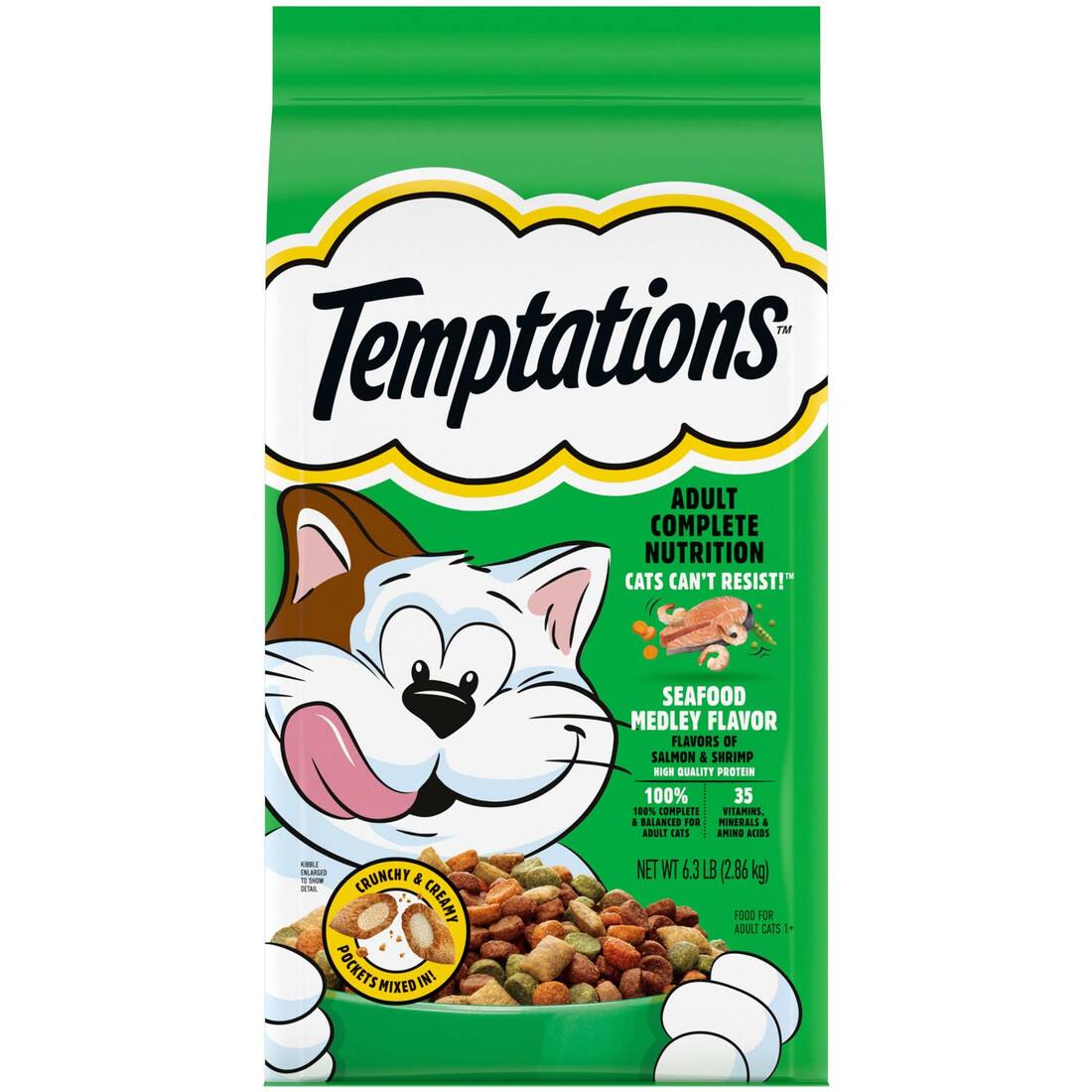 Temptations Seafood Medley Flavor Adult Dry Cat Food - Image 3