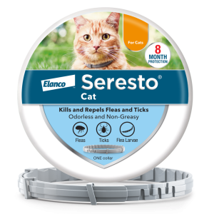 Seresto Cat Vet-Recommended Flea & Tick Treatment & Prevention Collar for Cats | 8 Months Protection