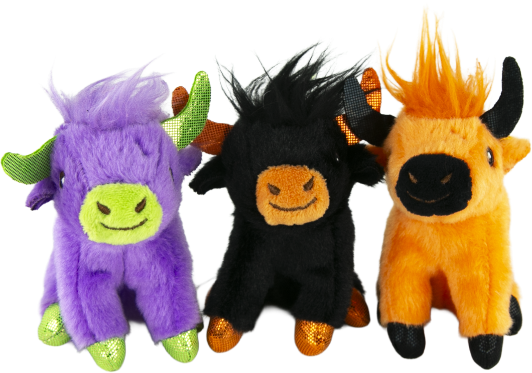 Play On Halloween Highland Cow Cat Toy, Assorted, 1 Each