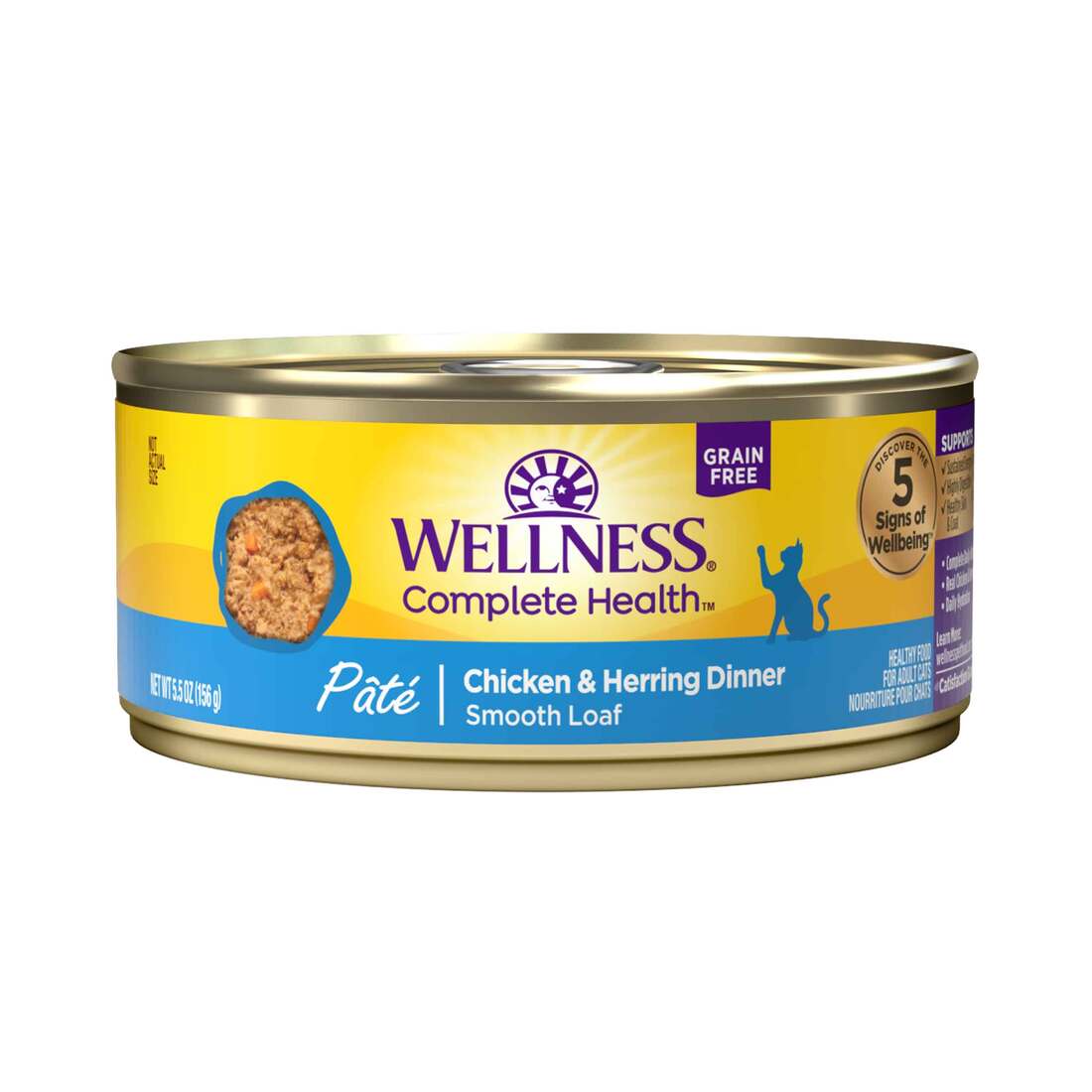 Wellness Complete Health Grain Free Canned Cat Food, Pate - Image 8