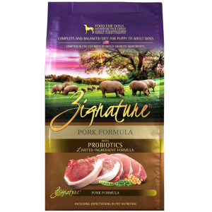 Zignature Pork Limited Ingredient Grain Free Formula Dry Dog Food