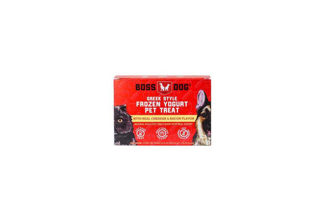 Boss Dog Frozen Food, Froyo Cheddar And Bacon - Not Available For Delivery - Image 2