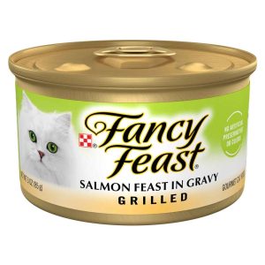Purina Fancy Feast Wet Cat Food, Salmon Feast, 3 Ounces