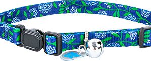 Play On Cat Navy Floral Adjustable Collar