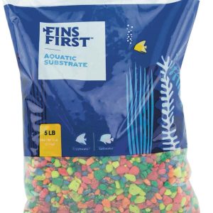 Fins First Gravel Rainbow Splash, 5 Pounds