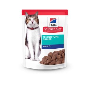 Hill's Science Diet Senior 7+ Wet Cat Food, Tuna 2.8 Ounces