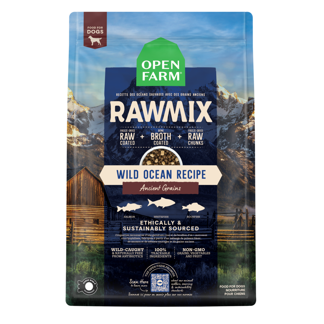 Open Farm RawMix Dog Food, Wild Ocean Recipe Ancient Grains