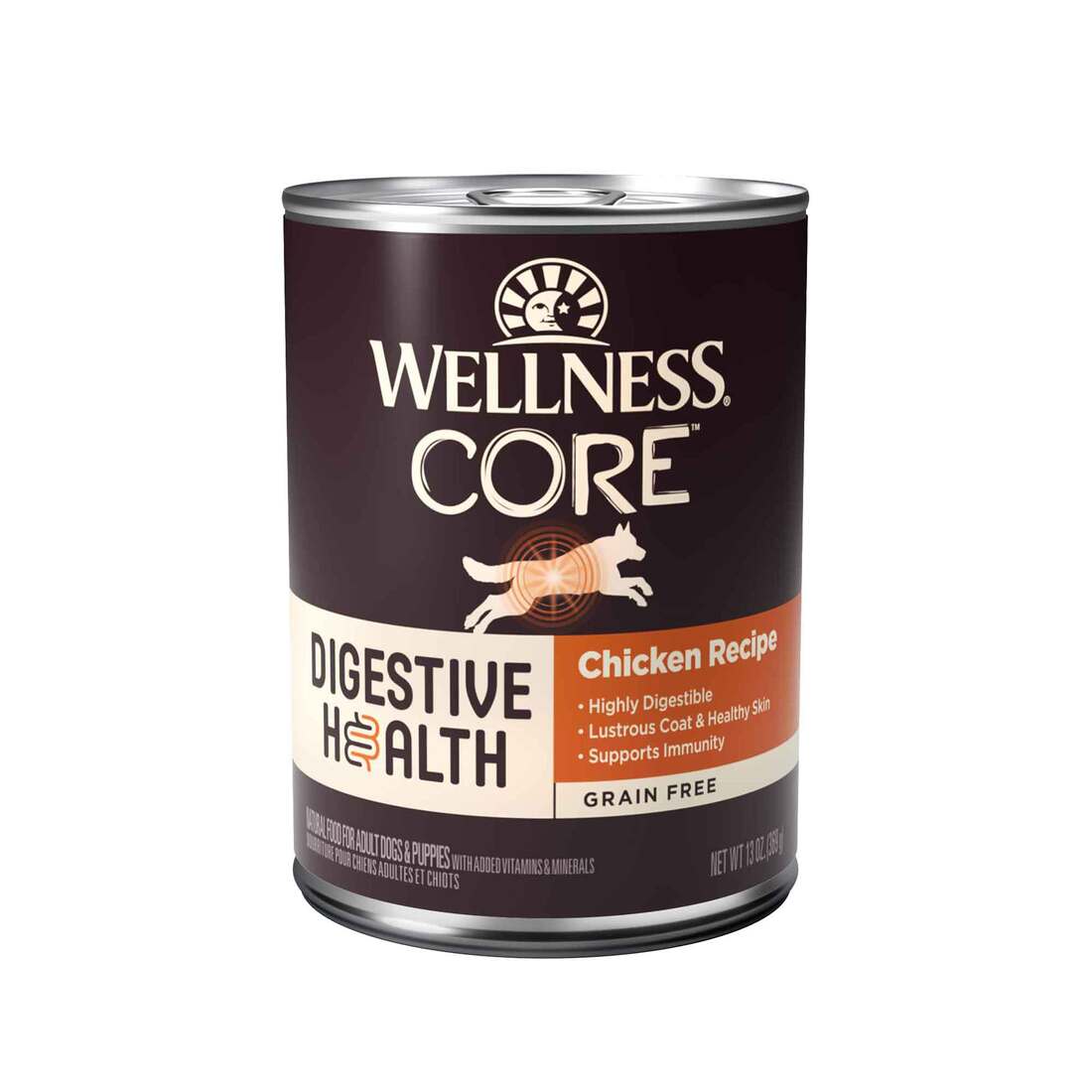 Wellness CORE Digestive Health Chicken Grain Free Wet Dog Food, 13 Ounce Can