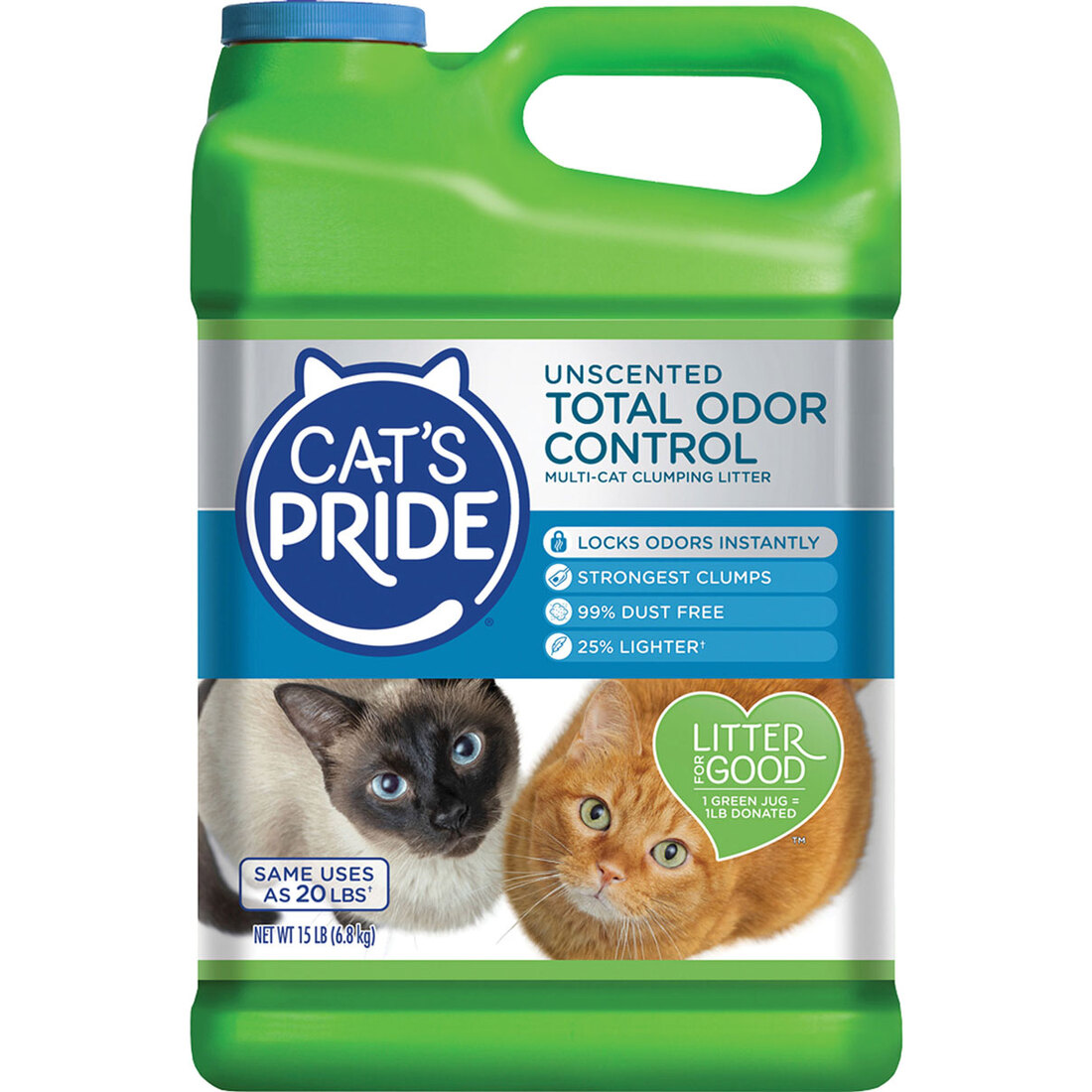 Cat's Pride Fresh & Light Fragrance Free, 15 Pounds