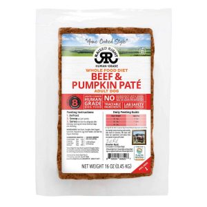 Raised Right "Home Cooked Style" Adult Frozen Paté Dog Food, Beef & Pumpkin, 1 Pound - Not Availabl