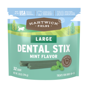 Hartwick Fields Dental Stix, Mint Flavor, Large