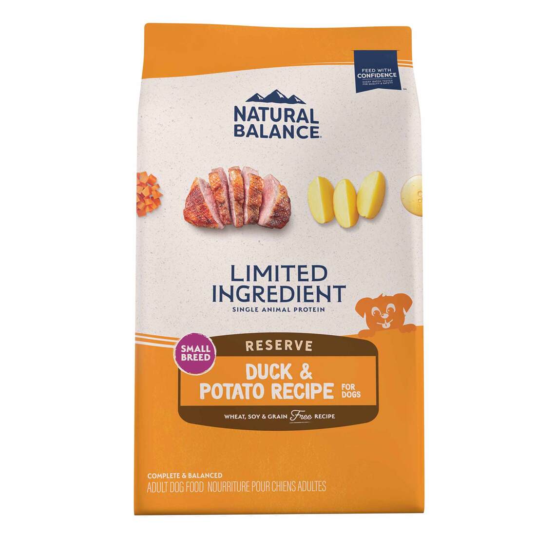Natural Balance L.I.D. Limited Ingredient Diets Duck & Potato Formula Small Breed Bites Dry Dog Food