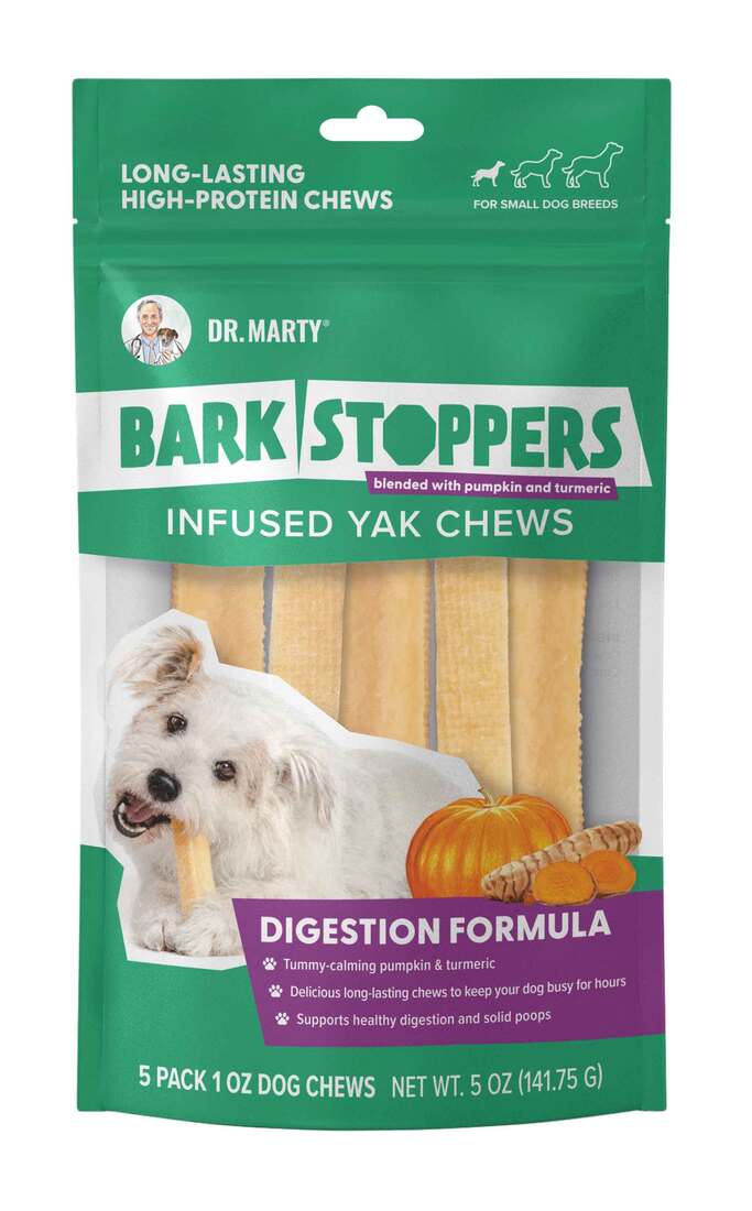 Dr. Marty Bark Stopper Digestion Yak Dog Chew