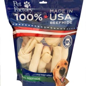 Pet Factory Beefhide Medium Dog Assortment, 6-7 Inches (5 Bones, 5 Rolls)