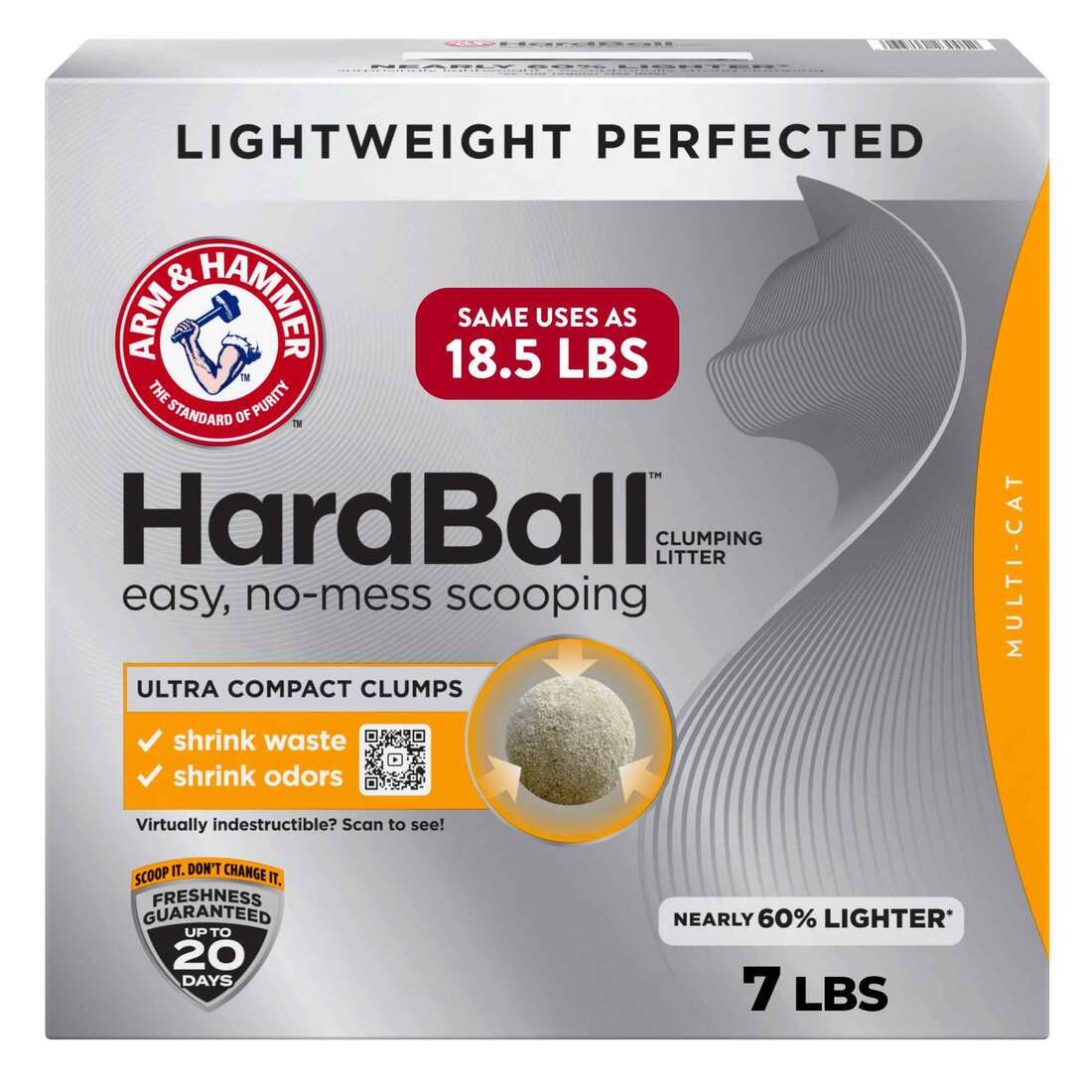 Arm & Hammer Hardball Lightweight MultiCat Cat Litter - Image 2