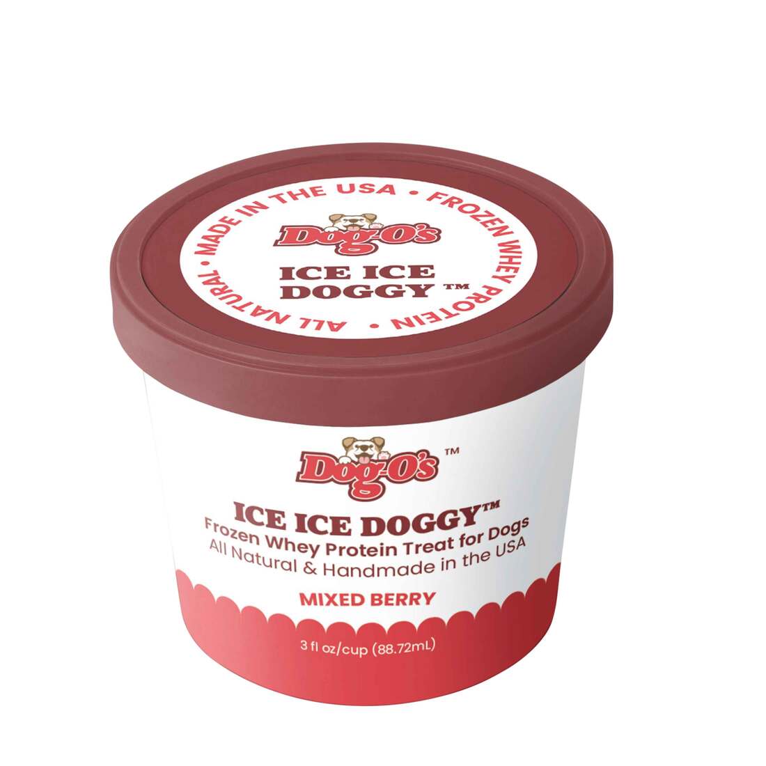 Dog-os Frozen Ice Ice Doggy Dog Treat, Mixed Berry