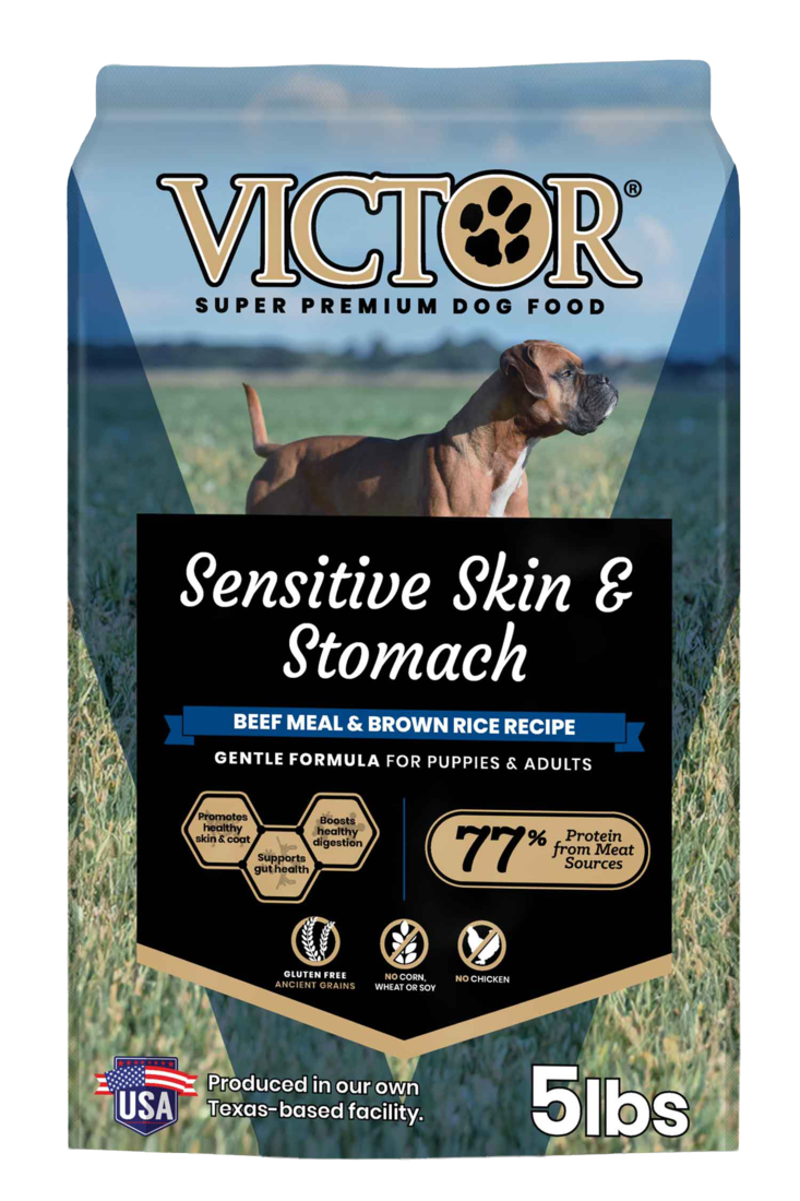Victor Sensitive Skin & Stomach Dry Dog Food, Beef Meal and Brown Rice - Image 2