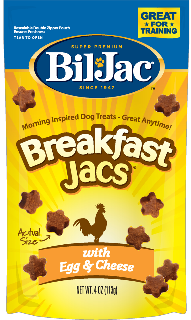 Bil-Jac Breakfast Jacs with Egg and Cheese Dog Treat, 4 Ounces