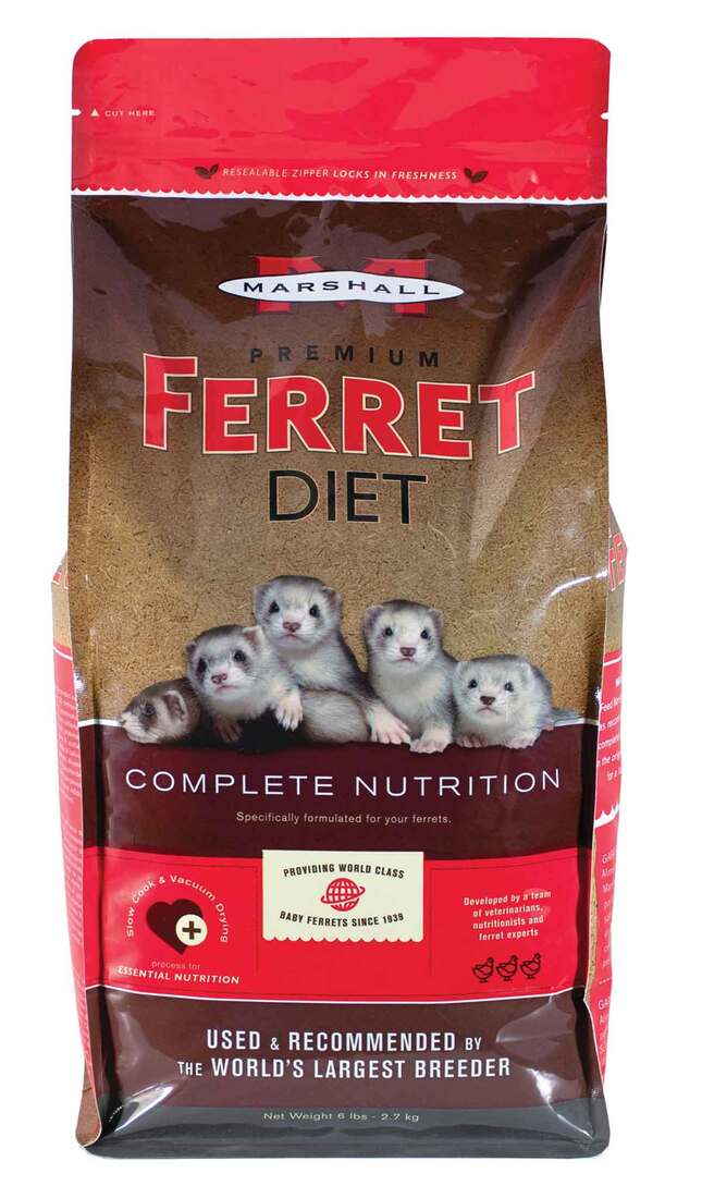Marshall Ferret Food, Premium Diet, 6 Pounds