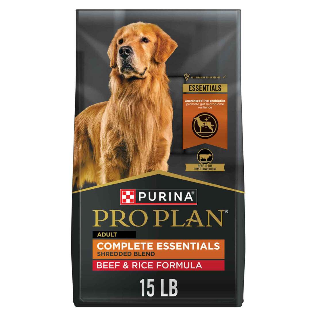 Purina Pro Plan High Protein Dog Food With Probiotics for Dogs, Shredded Blend Beef & Rice Formula - Image 3