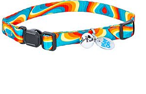 Play On Cat Rainbow Adjustable Collar