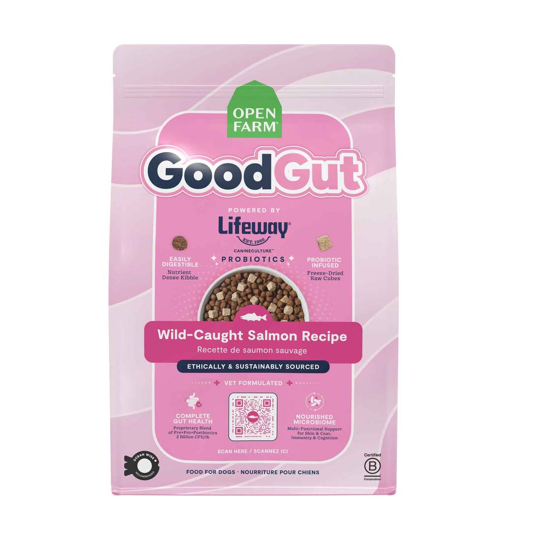 Open Farm GoodGut Wild-Caught Salmon Dry Dog Food - Image 2