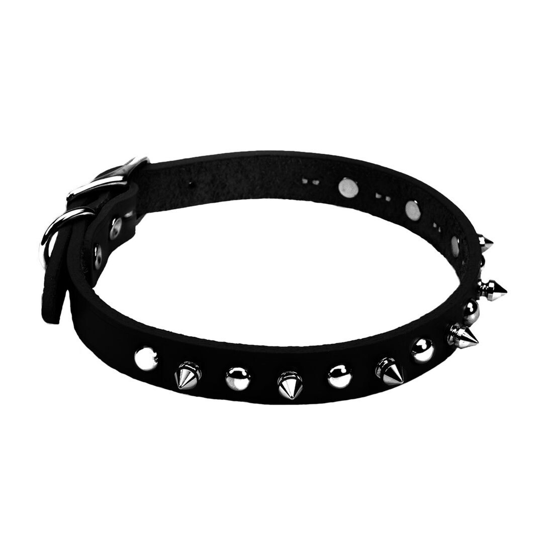 Coastal Pet Products Circle T Oak Tanned Leather Spiked Dog Collar - Image 2
