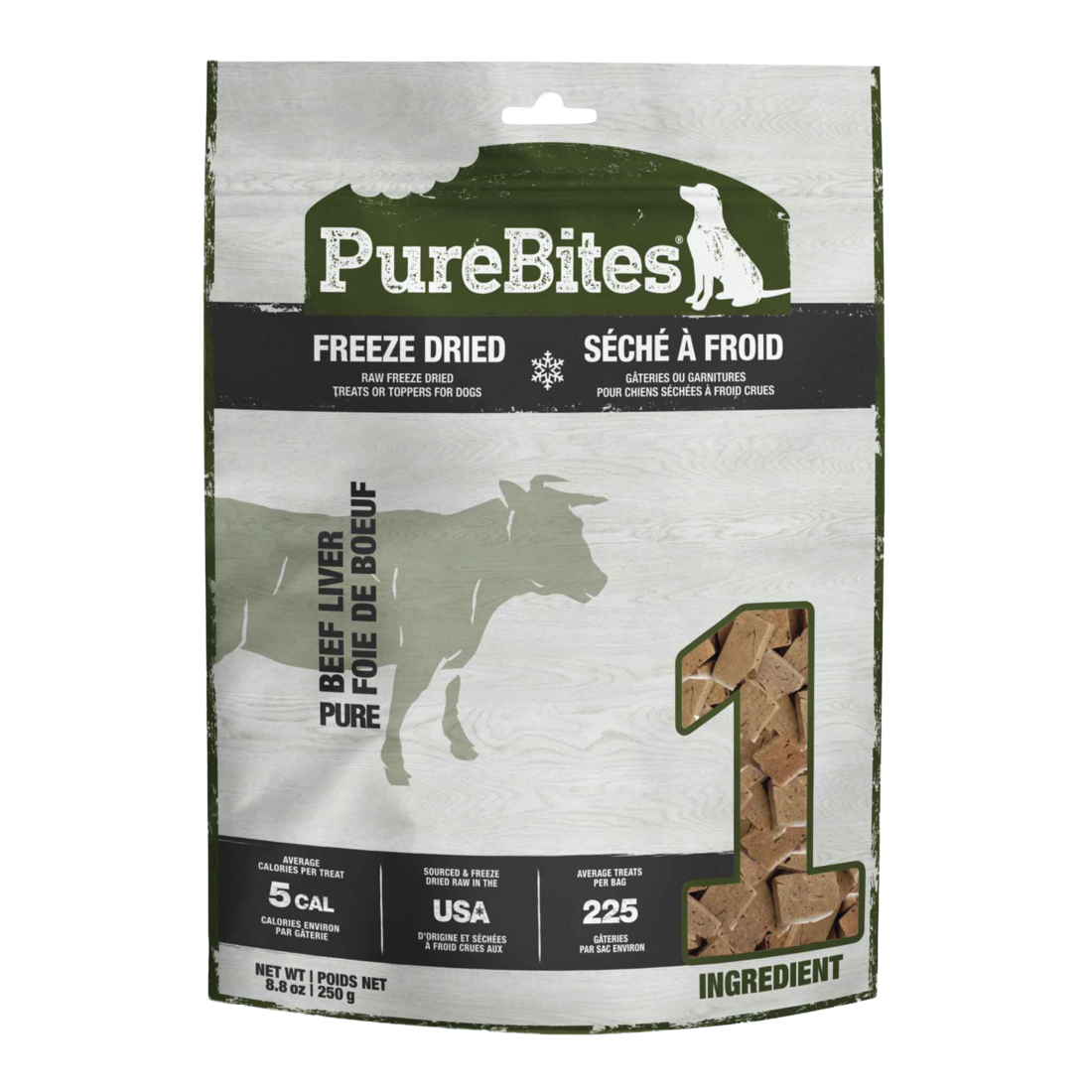 PureBites Beef Liver Freeze-Dried Dog Treats - Image 2