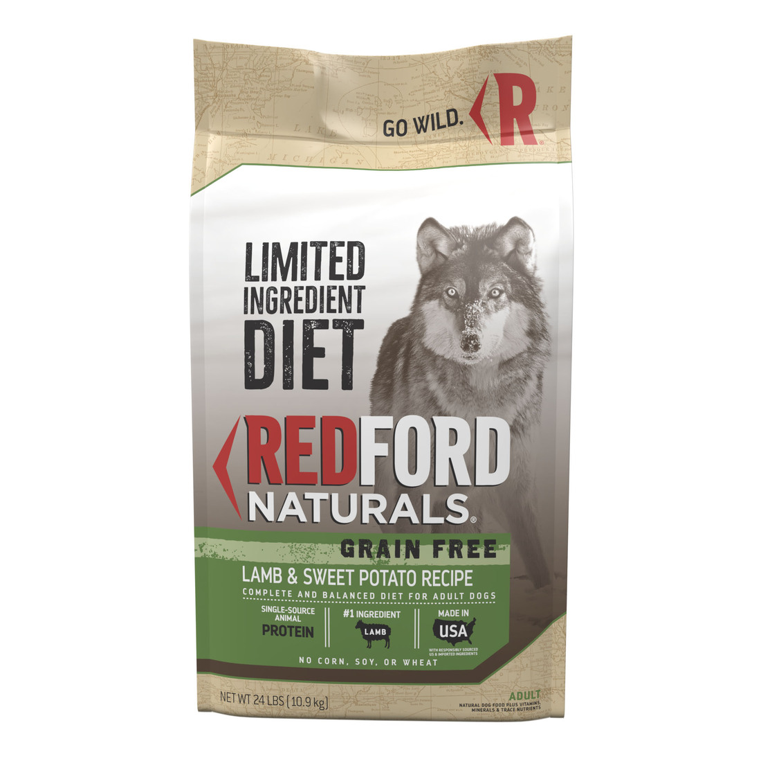 Redford Naturals Limited Ingredient Diet Grain Free Lamb & Sweet Potato Recipe Adult Dog