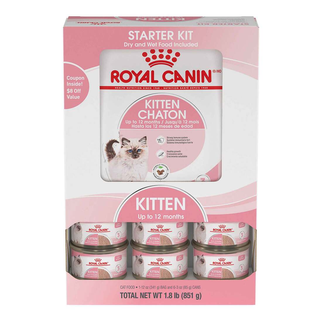 Royal Canin? Feline Health Nutrition? Kitten Starter Kit Wet and Dry Cat Food