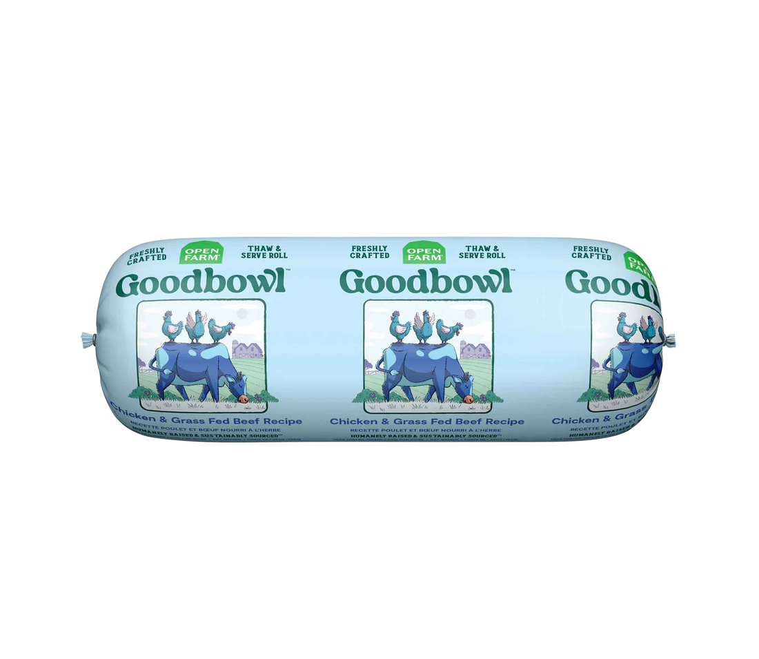 Open Farm Goodbowl Freshly Crafted Roll for Dogs, Chicken & Grass-Fed Beef, 28 Ounces