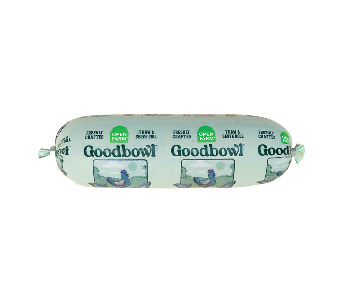 Open Farm Goodbowl Freshly Crafted Roll for Dogs, Harvest Chicken, 28 Ounces