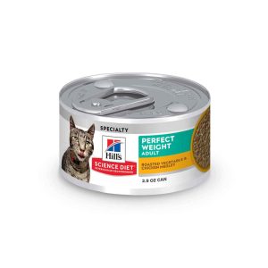 Hill's Science Diet Perfect Weight Wet Cat Food, Roasted Vegetable & Chicken Medley, 2.9 Ounces