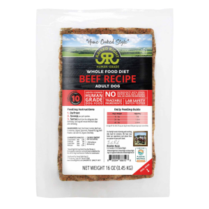 Raised Right "Home Cooked Style" Adult Frozen Dog Food, Original Beef Recipe, 1 Pound - Not Availab
